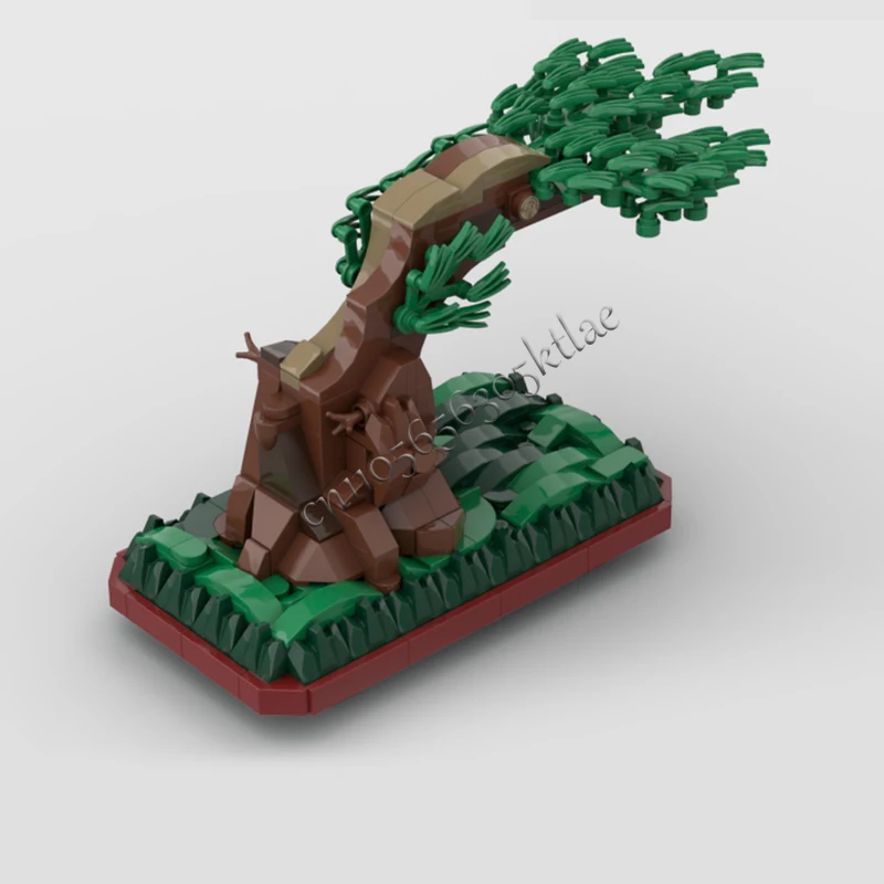 392 PCS Bonsai Bonsai Pino In Fukinagashi Windswept Stile MOC Personalizza Modulare Building Block Creativo FAI DA TE Assemblaggio Giocattolo Regalo