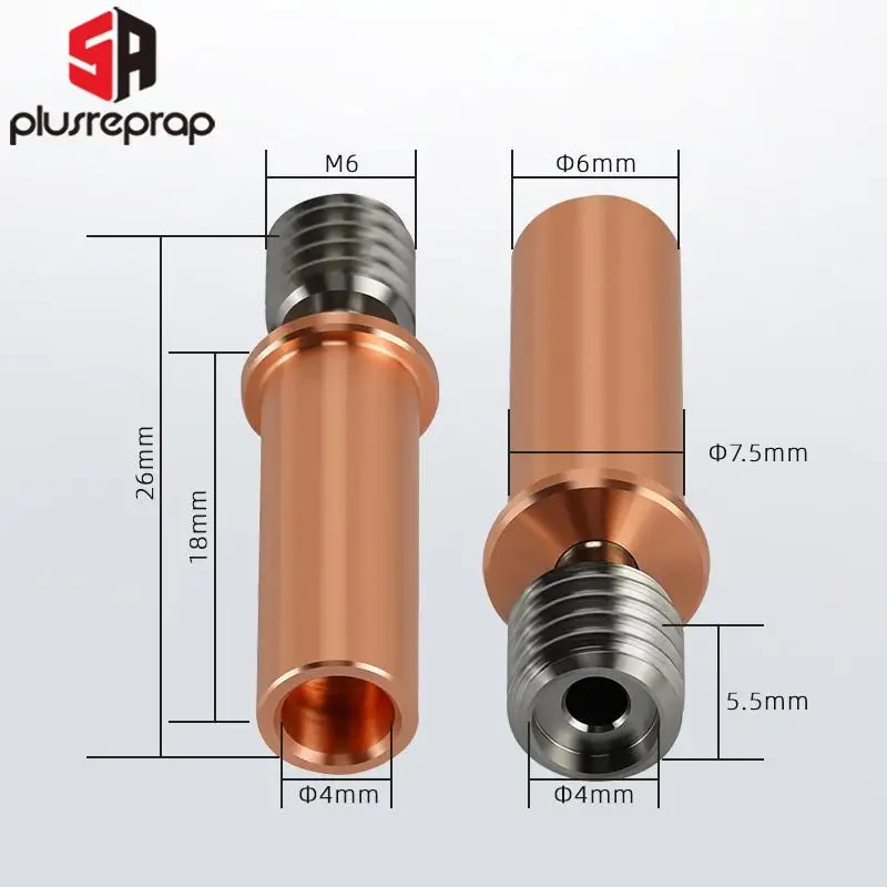 Hotend-Kit für Kobra 2 Max Pro Plus Neo-Düse aus gehärtetem Stahl, Bimetall-Heatbreak-Heizungsthermistor