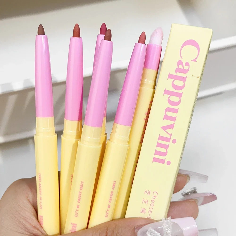 Nude Contouring Lip Liner Pen, wasserdicht, langlebig, matt, Umriss, Lippenform, Lipliner, samtig, rosa, braun, Lippenstift, Make-up-Kosmetik