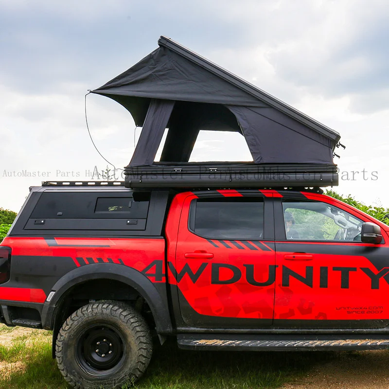 

Палатка на крышу автомобиля для кемпинга и путешествий, из алюминиевого сплава, гидравлическая, треугольная, с увеличенной высотой