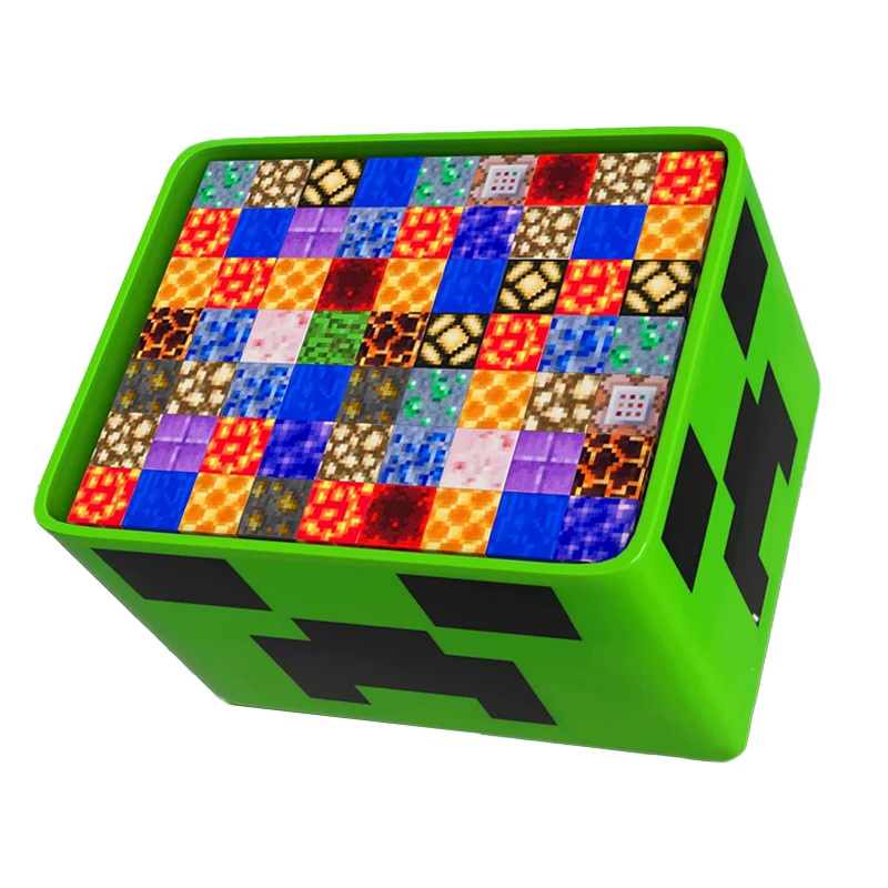 مجموعة صندوق تخزين ألعاب مكعبات البناء المغناطيسية، مع تماثيل متضمنة، ألعاب تجميع DIY للأطفال، كتل لعب على الطاولة #2