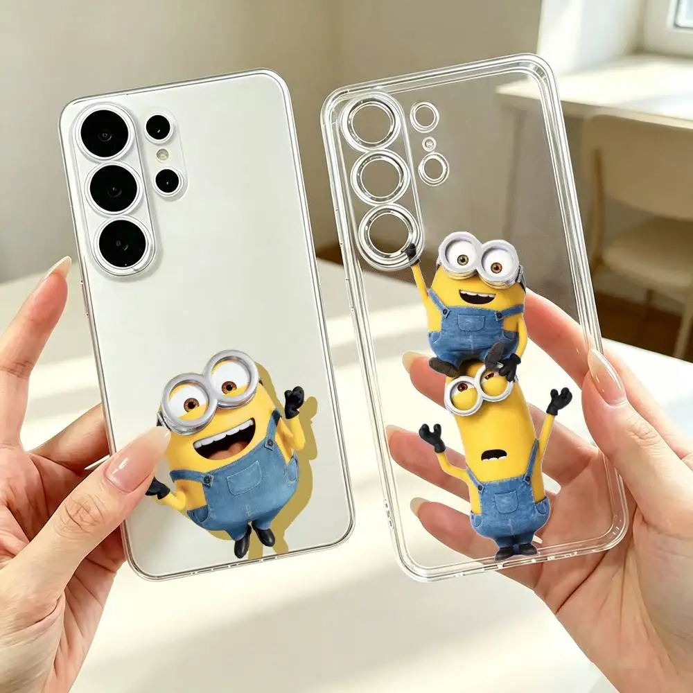 Despicable-S Me Minions Cartoon  Phone Case For Samsung S25,S24,S21,S22,S23,S30,Ultra,S20,Plus,Fe Transparent Cover Gift