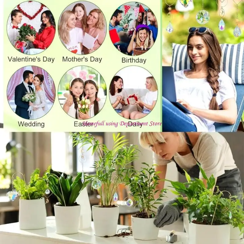  260pcs Durability Zincs Alloys Sun Catchers Metal Capturing Sunlight for Bright Decoration Enhancement