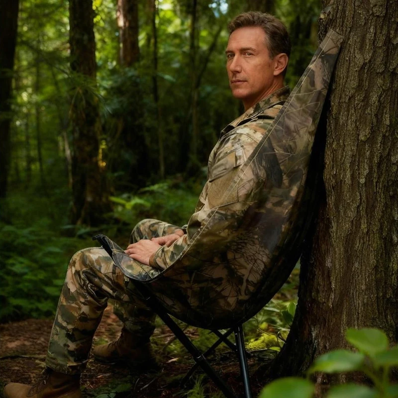 Camouflage Camping Stuhl Jagd Hängematte Sitz Jagd Hängematte Stuhl Tragbare Und Leichte Camping Hocker Auf Baum – Detail 2