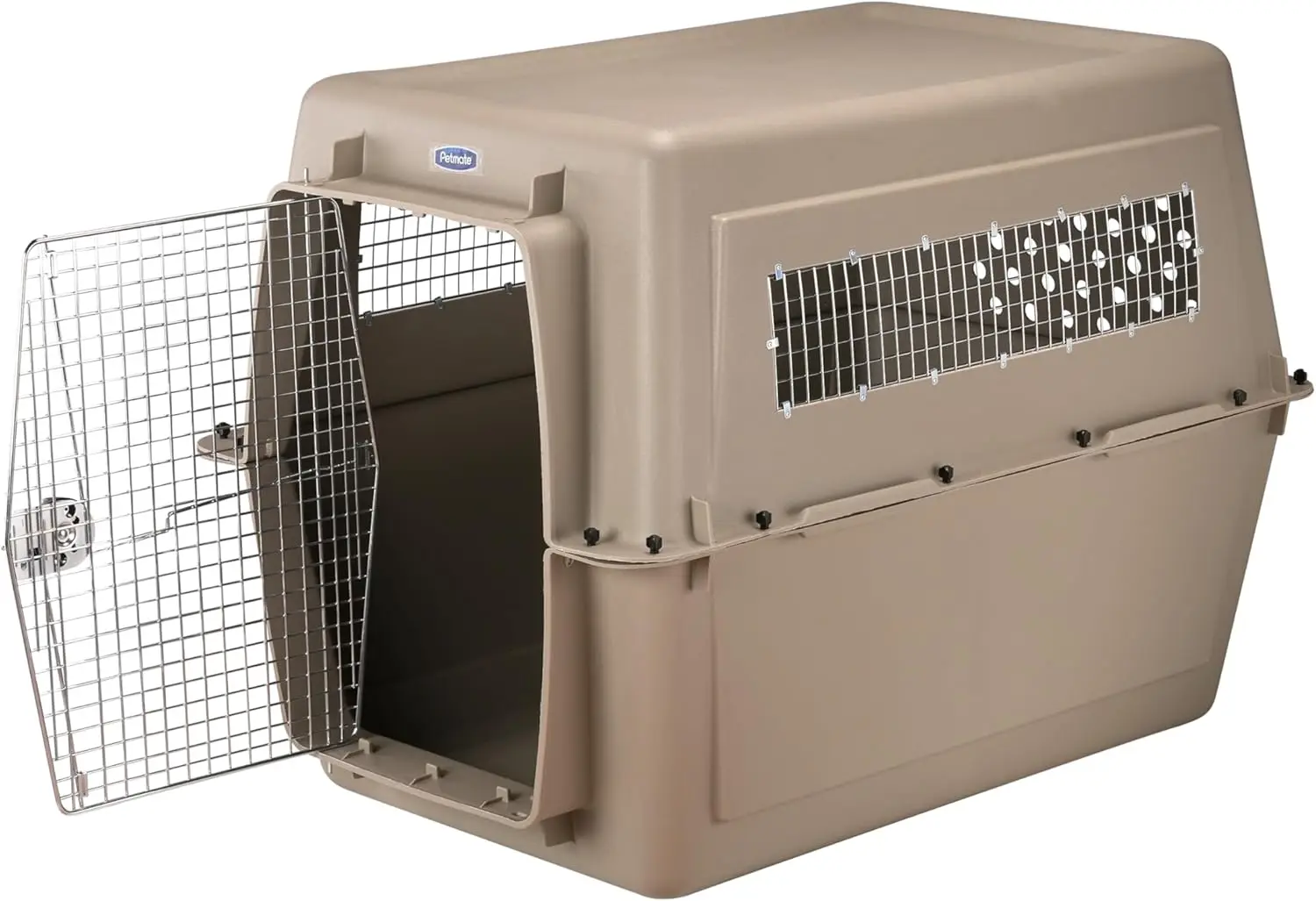 Kennel for Extra Large Dogs Durable Heavy Duty Dog Travel Crate Made with Recycled Materials 48 in Long 90 to 125 lbs