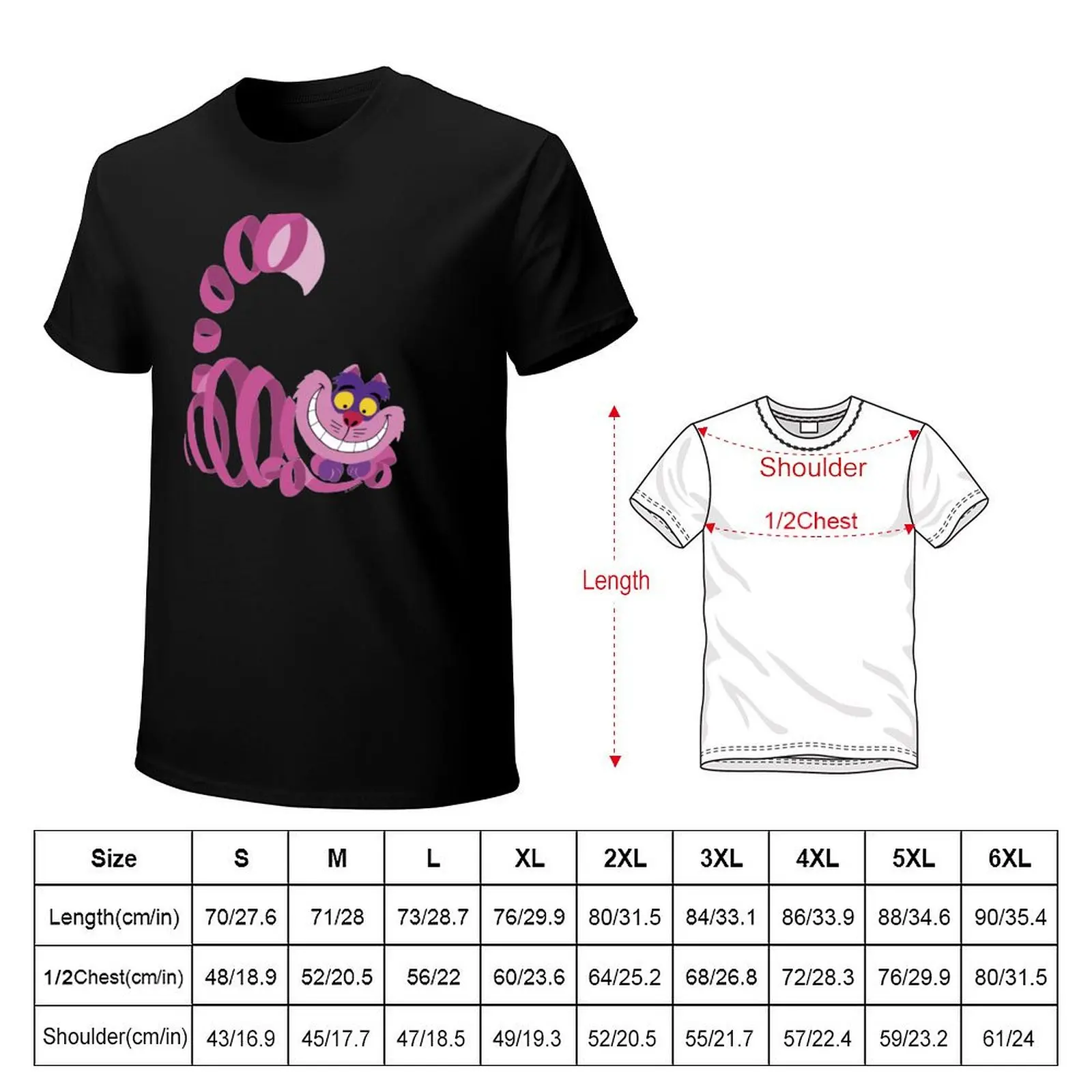 Disappearing Chesire T-Shirt t shirt man plain T-Shirt