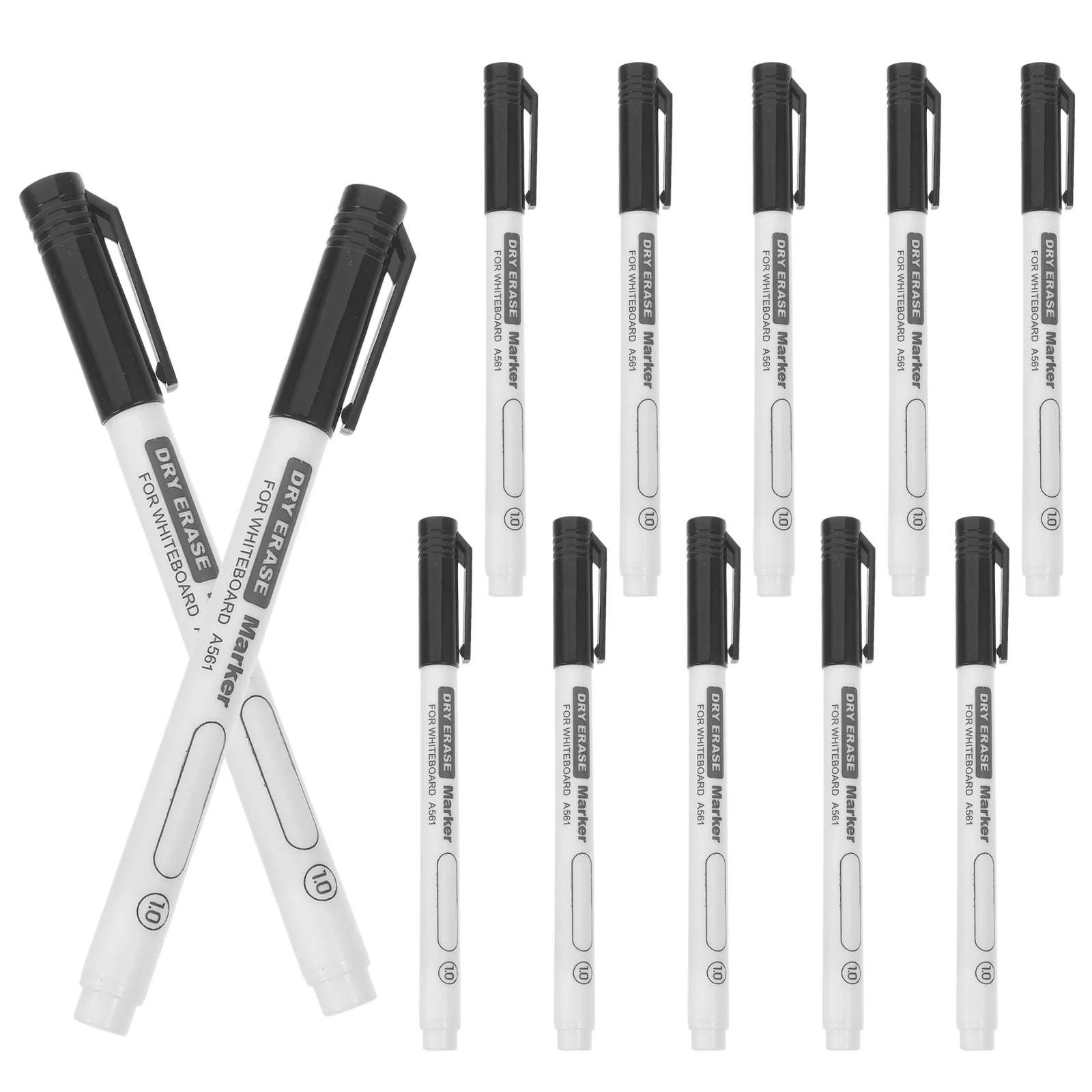 12 Pcs Whiteboard Pen Graffiti Mark Dry Erase Markers Thin Classroom Marking Student for School Supply Brush Writing