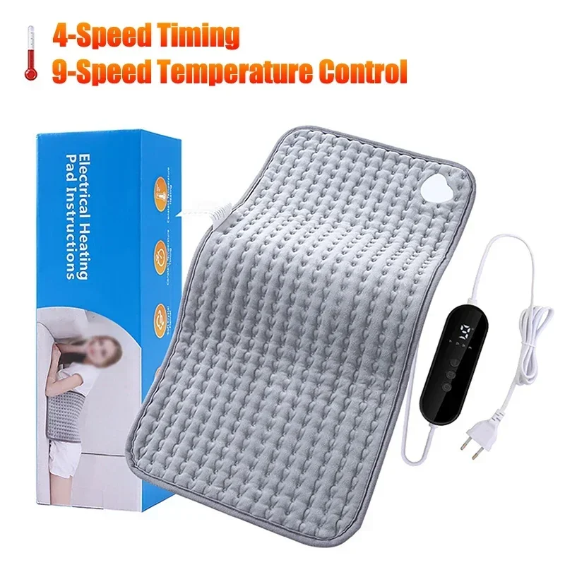 Wearable Electric Heating Blanket 9-Speed Temperature 4-Speed Timing Heated Mat for Body Abdomen Back Legs Hands Winter Warmer