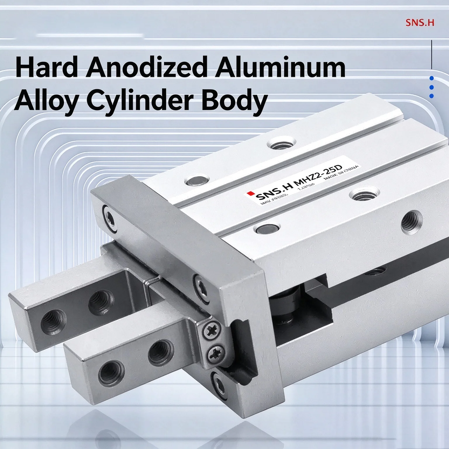 MHZ2 Parallel Pneumatic Gripper Finger Cylinder Double Acting - Selectable Sizes 10D/16D/20D/25D/32D with Options S/C/D1/D2/D3