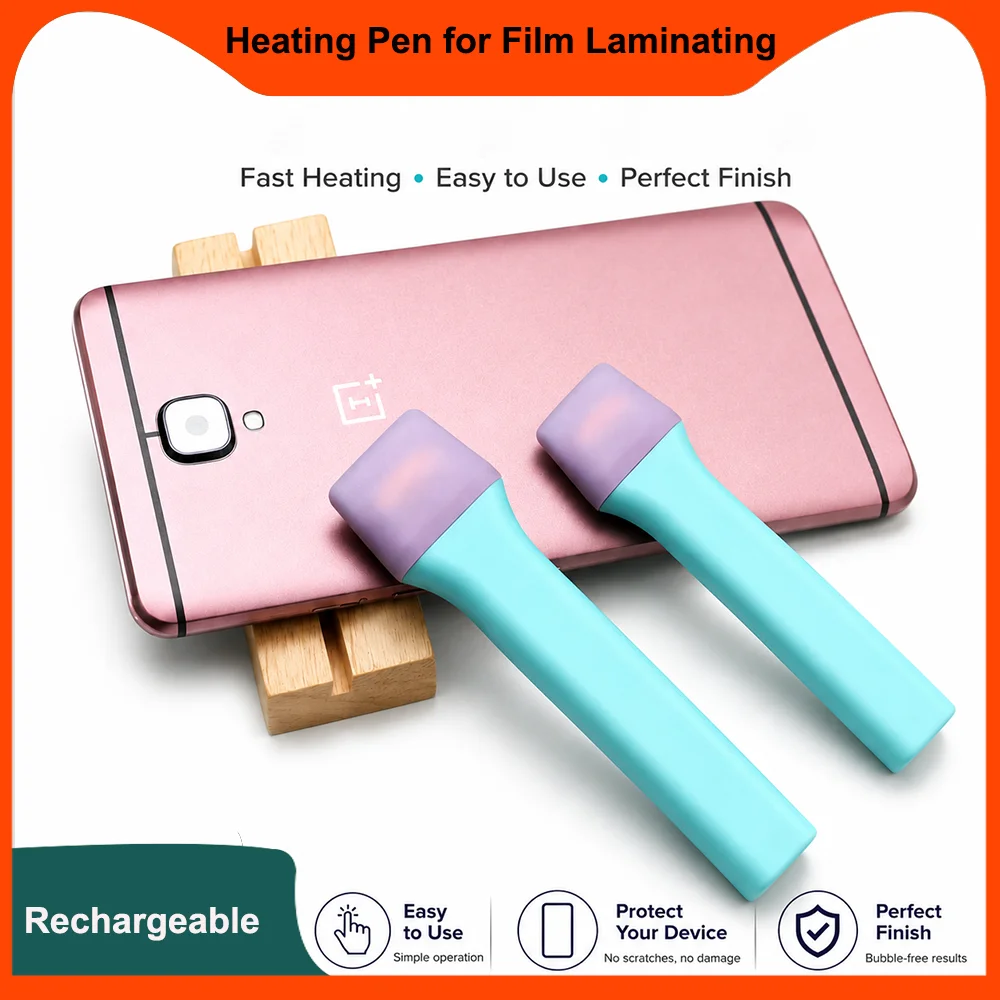 FONLYU 5pcs Back Film Edge Heating Pen Electrothermal Pen Curing Hydrogel Film Laminating DIY Back Skins Qualitative Cool Tools