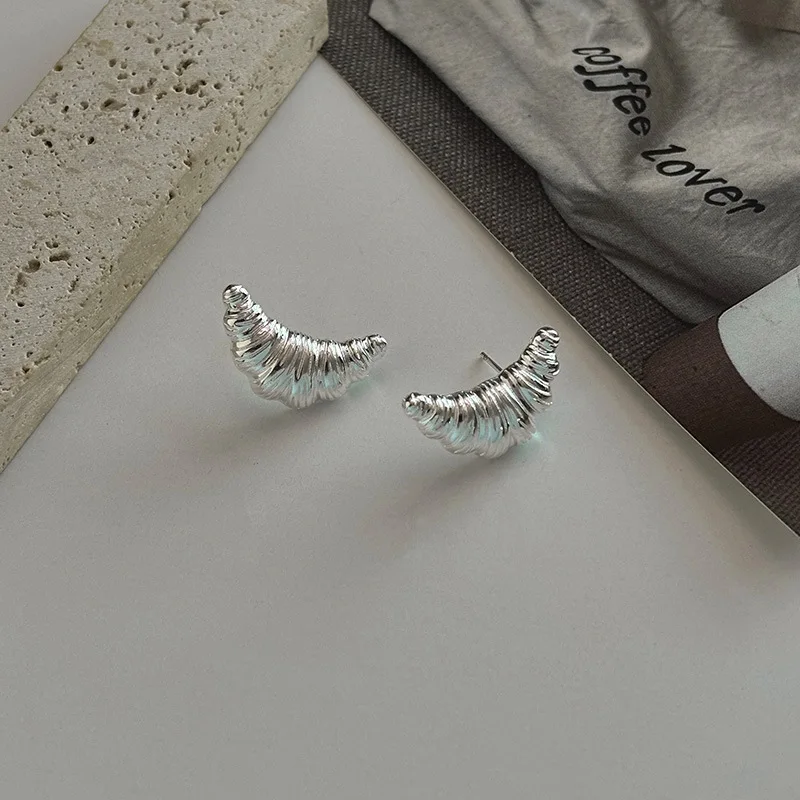 

Серьги из стерлингового серебра 925 пробы, женские круассаны, пирсинг, роскошные серьги высокого качества, женские обручальные свадебные украшения, аксессуары