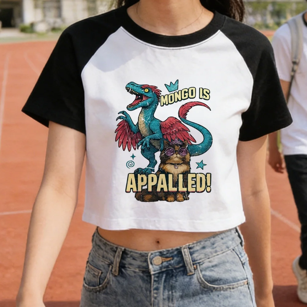 Dungeon Crawler Carl crop top shoujo scene  gothic goth anime party t-shirt emo 2000s grunge
