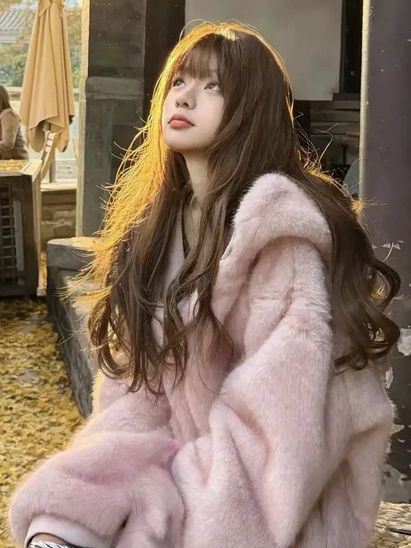 

Warm Cozy Winter ort Jaet Women's Faionable Loose Fit Cute Aosphere Sensation Gentle Sle Warmth Casual Top Coat