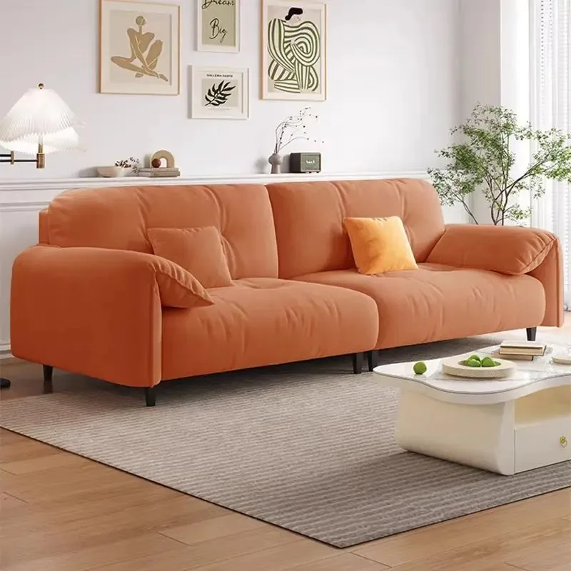 

！@New Design High End Velvet Luxury Sofa Set Furniture Modern French Design Couch Living Room Sofas With Pillow Backrest