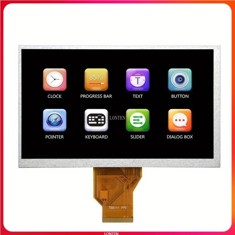 

Новый 7,0-дюймовый индивидуальный 800 (RGB) x480 TFT ЖК-дисплей 50PIN RGB-дисплей 7,0-дюймовый TFT ЖК-модуль