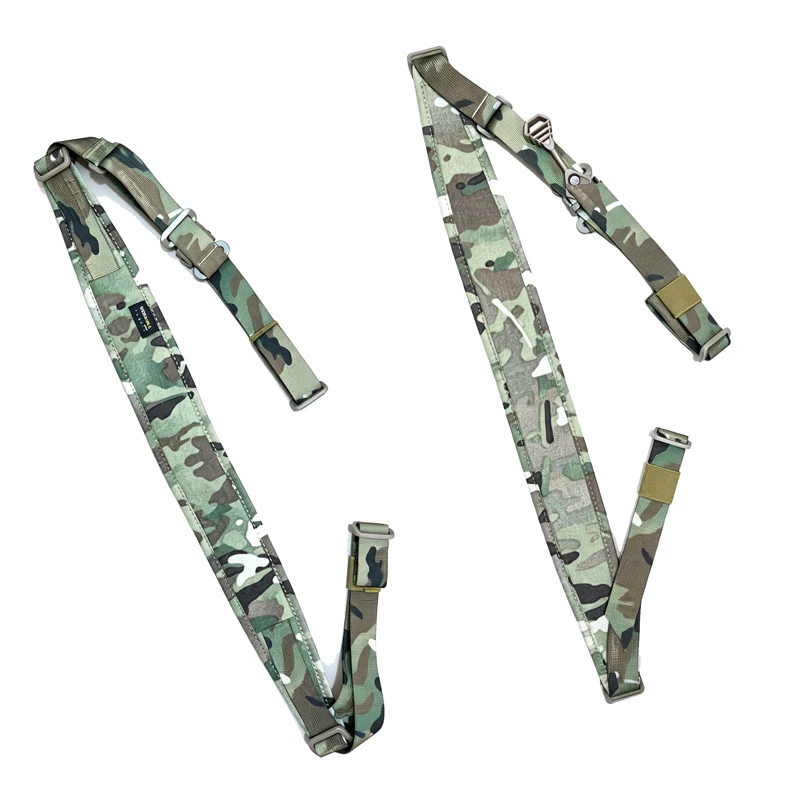 Tactical Rifle Sling Airsoft Combat Shooting Modular Strap Gear Hunting Removable 2 Point / 1 Point Padded Rifle Accessories