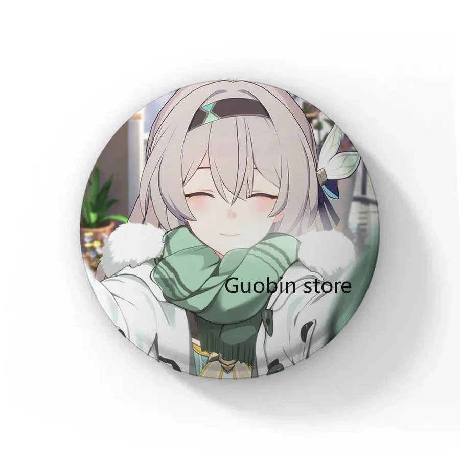 58mm Hot Anime Game Honkai:Star Rail Character Sunday Boothill Button Pin Cute Boothill Fanart Brooch Badge for Gamer and Fans