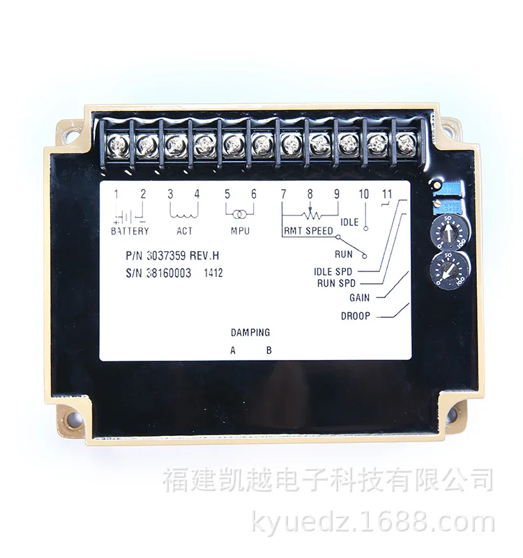 

Diesel engine slow throttle governor 3037359 speed control board speed controller generator accessories