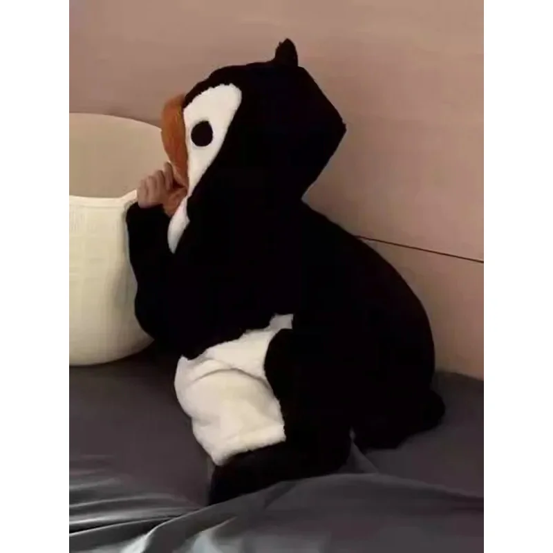 2025 yiyi الكبار البطريق تأثيري حلي الجلباب Kigurumi نيسيي أنيمي ثوب النوم هالوين الكرتون منامة