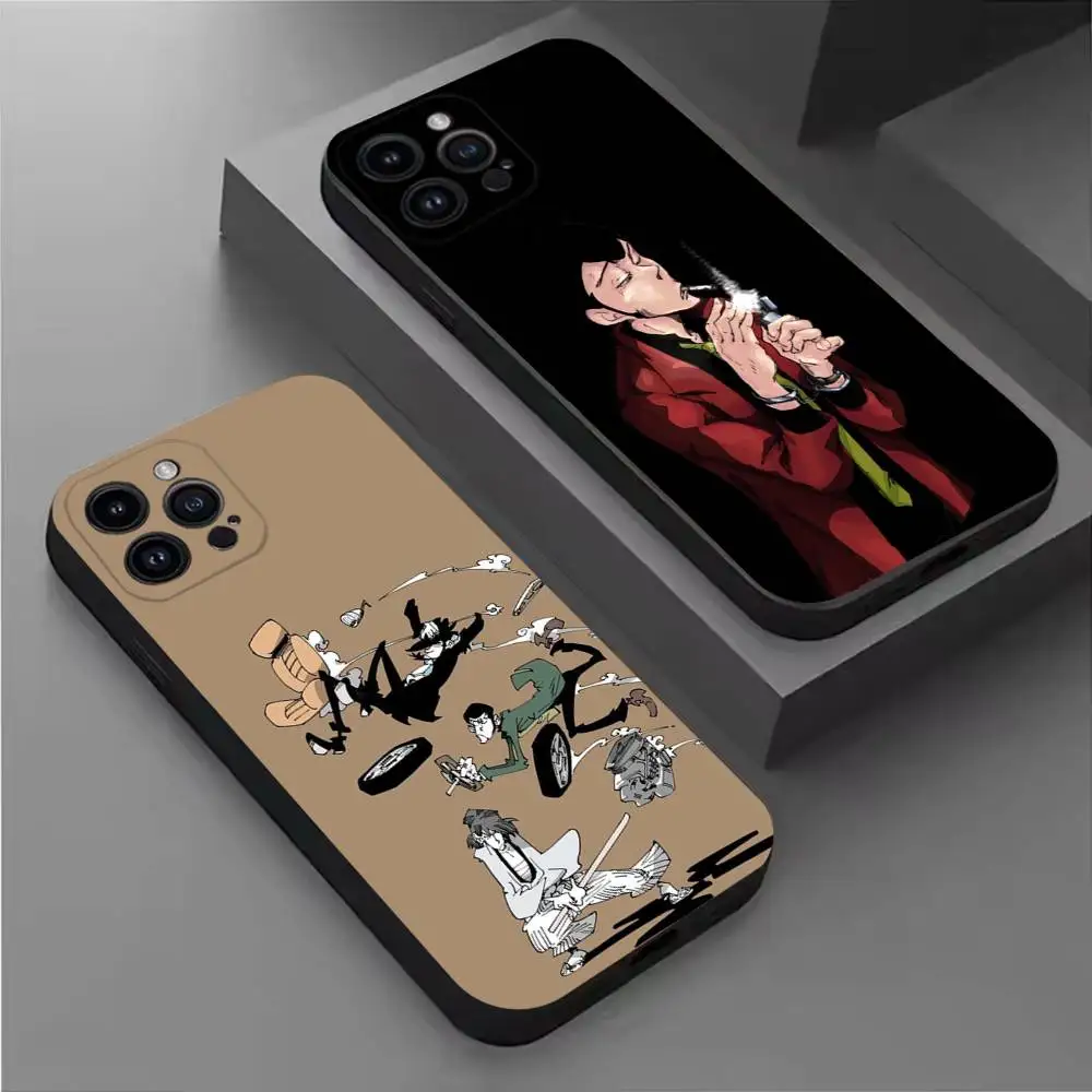 

Anime L-Lupin The T-Third Phone Case For iPhone 17,16,15,14,13,12,11 Plus,Pro Max,XS,X,XR,SE,Mini,8,7,Soft Silicone Black Cover