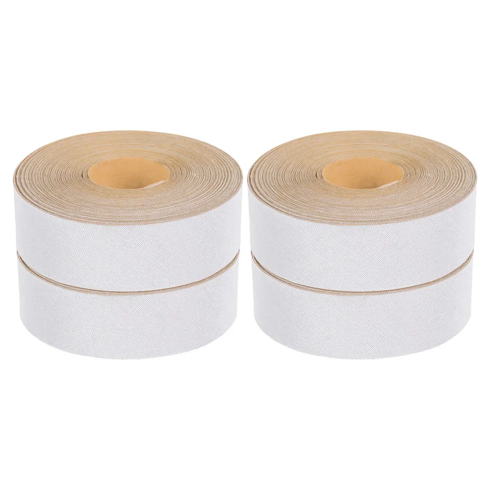 

4 Rolls Lampshade Wrapping Cloth Edging Tape Black Self Adhesive Fabric Strip for Lamp Accessories DIY Lampshade Border Light