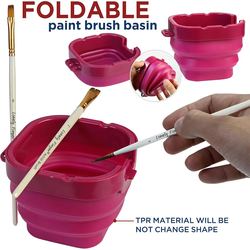 Leerer Farborganizer mit 16 Wellen und luftdichter Konservierung, Palettenbox für Aquarell-Gouache-Acrylfarbe (ohne Farbe)