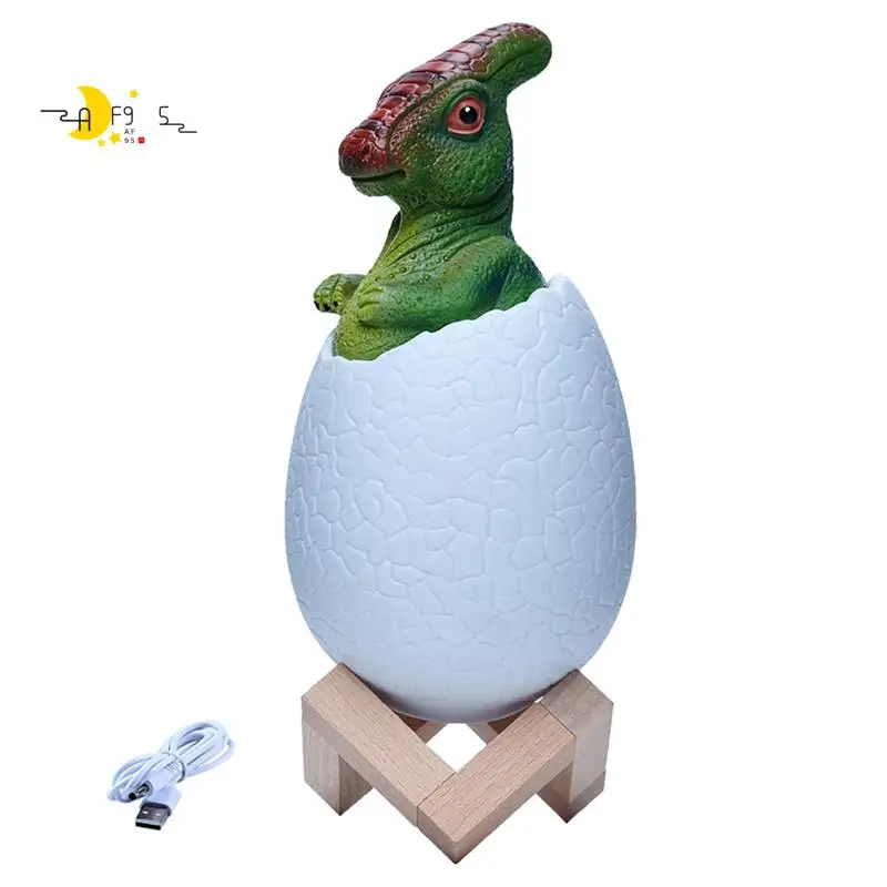 

AF95-3D Night Light Egg Desk Lamp 3 Color Touch Cartoon Table Lamps Home Decor For Kid Birthday Gift