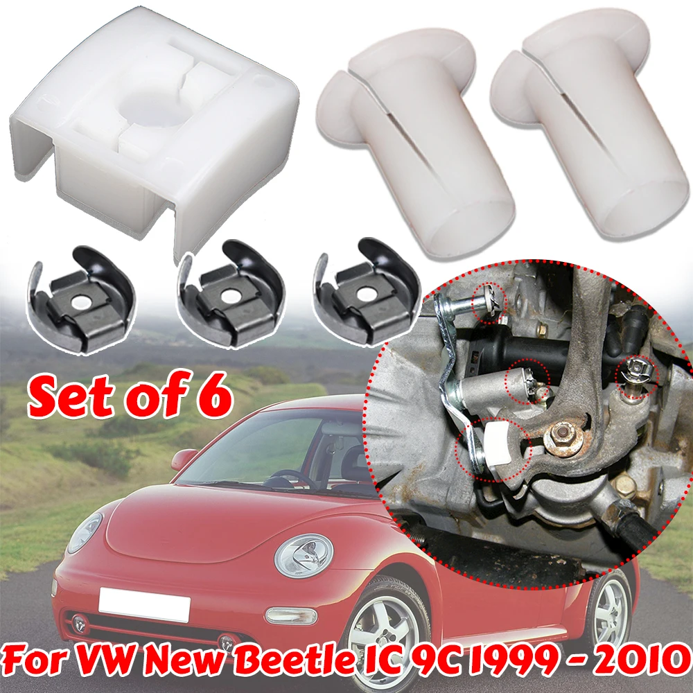 

For VW New Beetle 1C 9C 1999 - Gear Selector Wiring Lock Washer Shift Relay Lever Slide Bushing Kit Sliding Shoe Bearing Socket