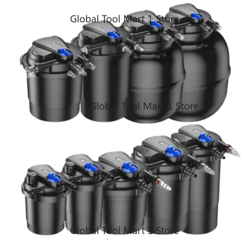 SUNS- CP-A-15000 ABS Shell Pond Bio Pressure Filter with Auto-Cycle Cleaning System for 15m³ 30m³ Commercial & Residential Ponds