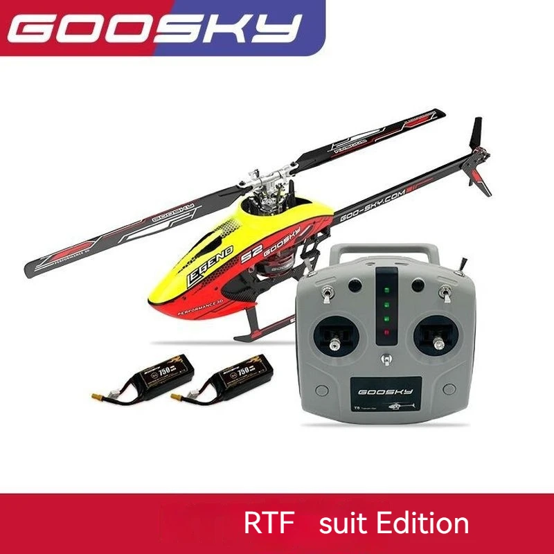 2024 New Goosky S2 Remote-Controlled Helicopter 3d Stunt Aircraft Model With Dual Brushless Direct Drive 6-Channel Boy Toy Gift