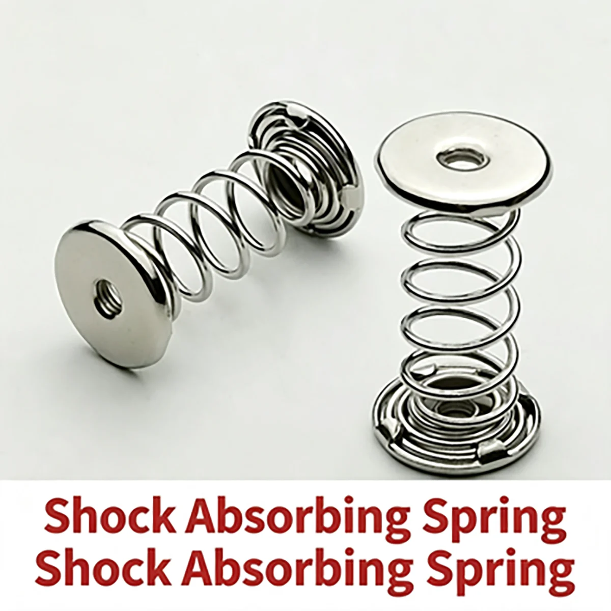 M6 Damping Compression Spring 1.8mm Wire Dia 56mm Height Nickel Plated Manganese Steel Shock Buffer Spring 10pcs