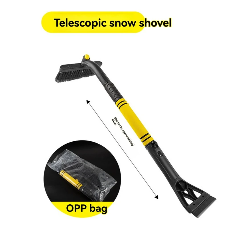 Super Sale Extendable Ice Scraper & Snow Brush for Car Windshield, 360° Rotating Snow Removal Tool for Cars, Trucks & SUVs