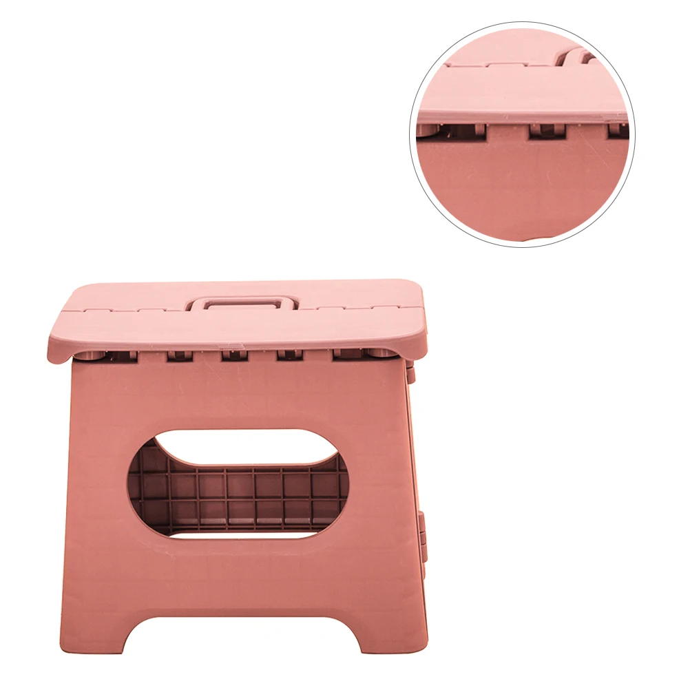 

1pc Portable Foldable Stool Lightweight PP Material Space-Saving Strong Load-Bearing Green Compact Home Travel Bathroom