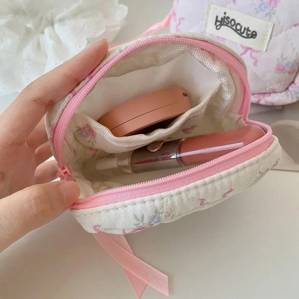Creative Bowknot Sanitary Pads Bag Data Cables Organizer Large Capacity Small Cosmetic Bag Multipurpose Napkin Pouch Storage Bag