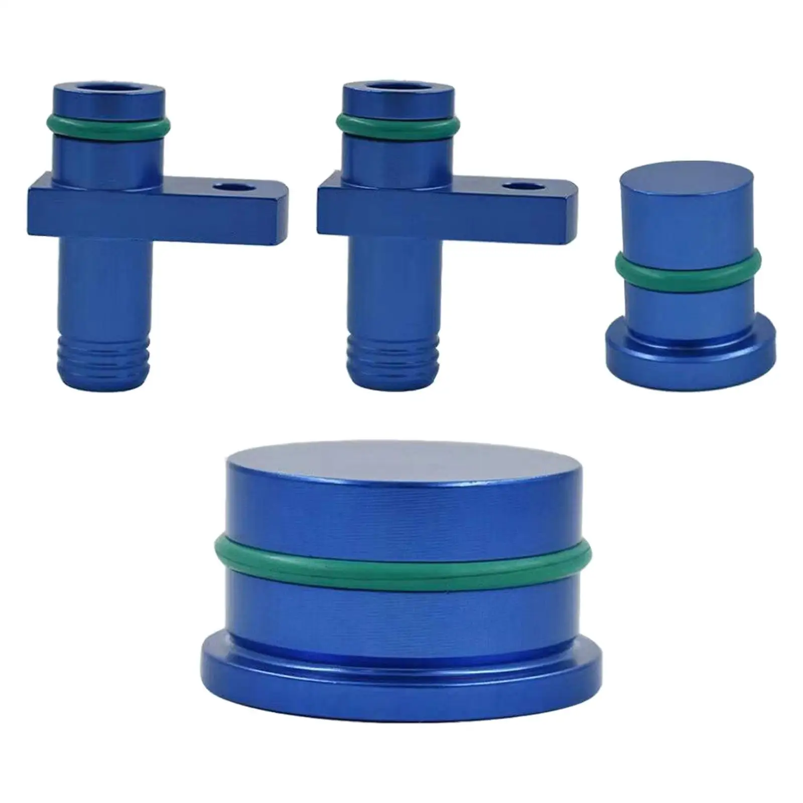 4 Packs Pcv Reroute Fittings W/ Resonator Plug Accessories Assembly Fit for Chevy 2500 3500 04-2010 Auto Parts Vehicle Parts