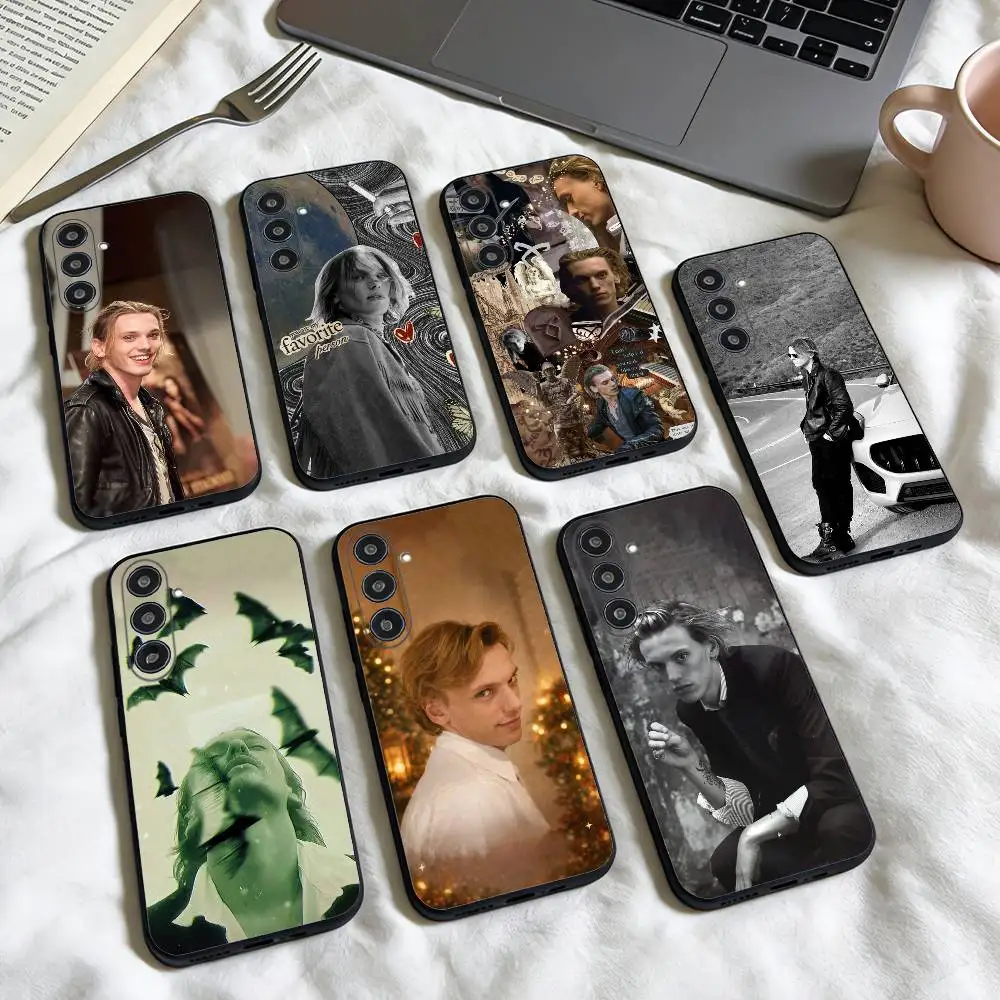 

J-Jamie Campbell Bower phone Case For Samsung Galaxy A73,A72,A71,A70,A53,A52,A51,Others Soft Black Shell