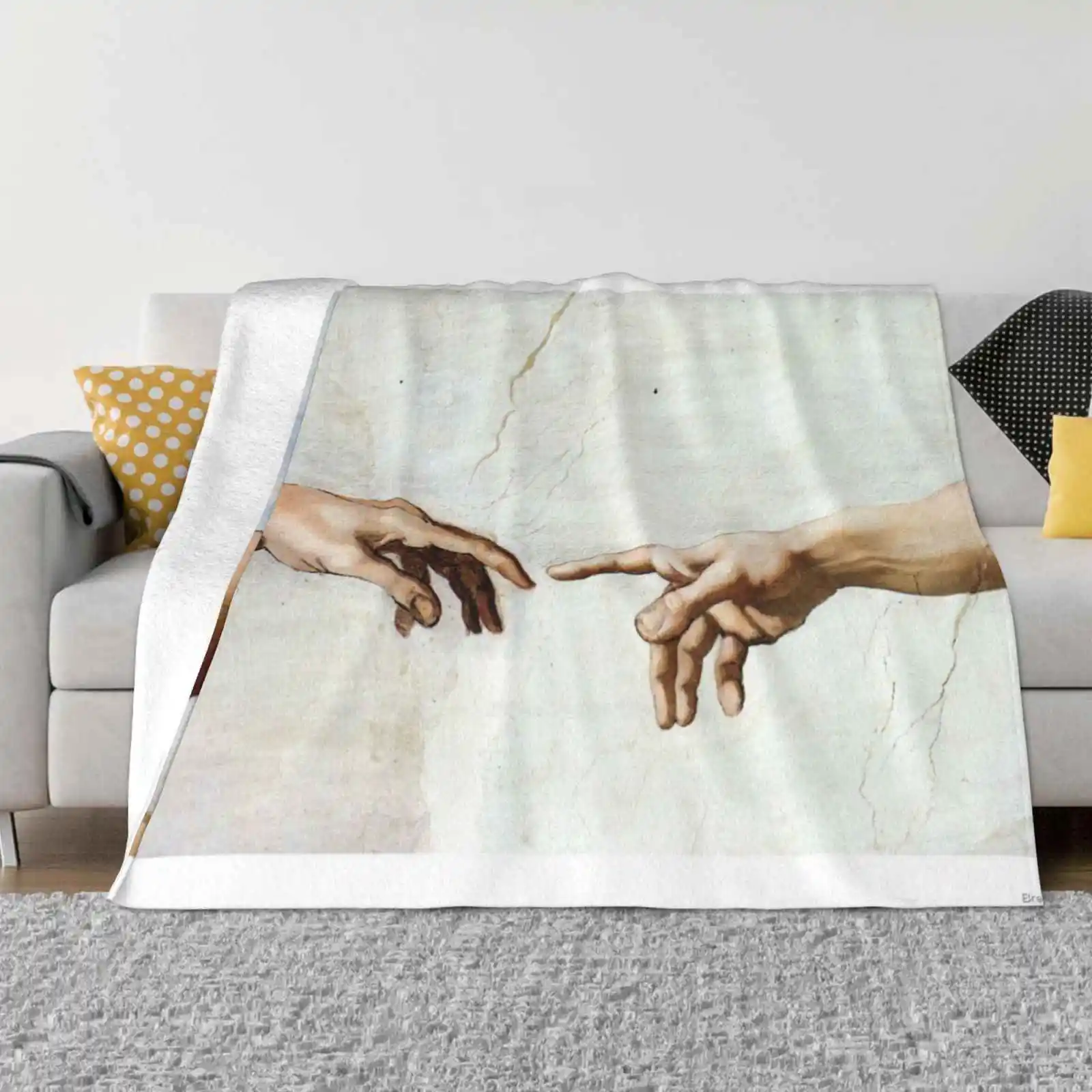 Breathing Art | Michelangelo Four Seasons Comfortable Warm Soft Throw Blanket Michelangelo Love Artist Reinassance