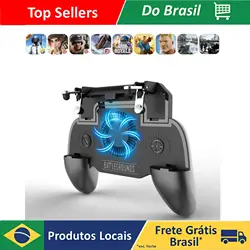 Controlador Gamepad para Android e iOS, telefone móvel com refrigerador, bateria externa, bateria de recarga, 2000mAh