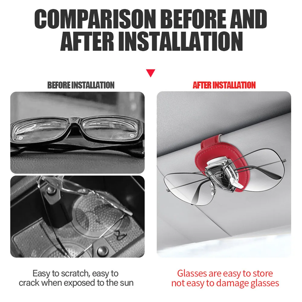 BYD Car Sun Visor Sunglasses Holder Clip Fits Seal Song Qin - Image 6