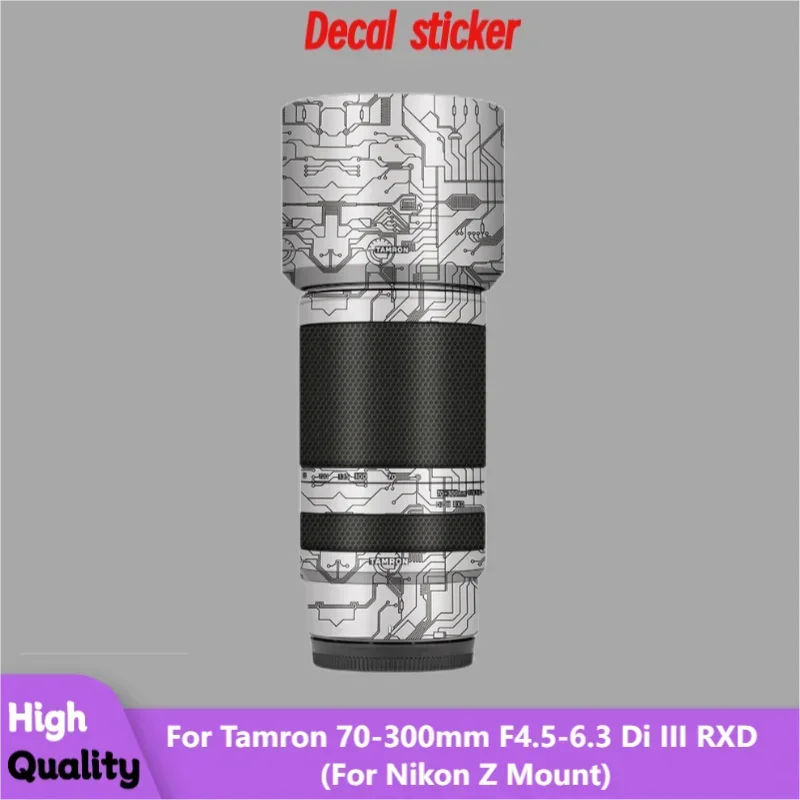 

Для Tamron 70-300 мм F4.5-6.3 Di III RXD (для крепления Nikon Z) Защитная пленка для объектива от царапин, защитная пленка для тела, наклейка A047