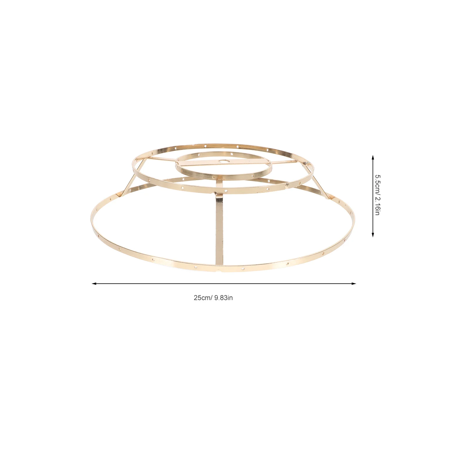 طبقة مزدوجة حلقة عاكس الضوء الإطار طاولة حديدية مصباح لتقوم بها بنفسك عدة للمنزل فندق ديكور عاكس الضوء إطارات معدنية لتقوم بها بنفسك غطاء المصباح