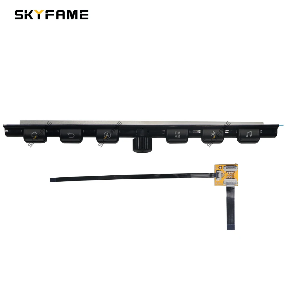 SKYFAME Car 9/10 Inch Android Host Expansion Button Knob Panel Key Kit