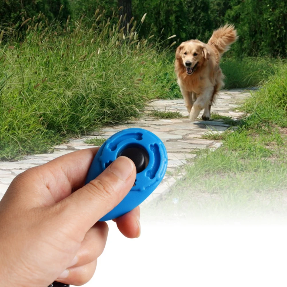 Pet cat and dog Sound Trainer Plastic Click Trainer Portable Assist Adjustable wristband Sound Keychain Dog accessories