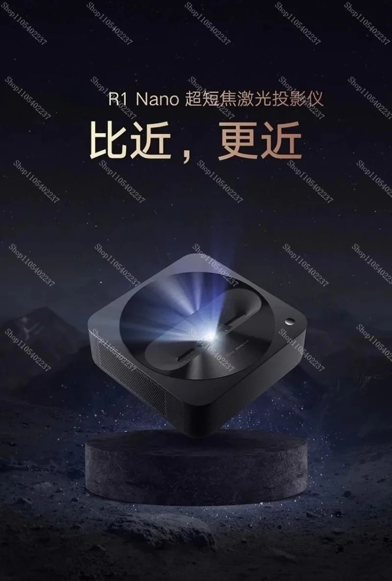 Short Throw Laser Projector, 1080P Smart Home Theater Projector, Auto Focus & Keystone Correction for Living Room Bedroom