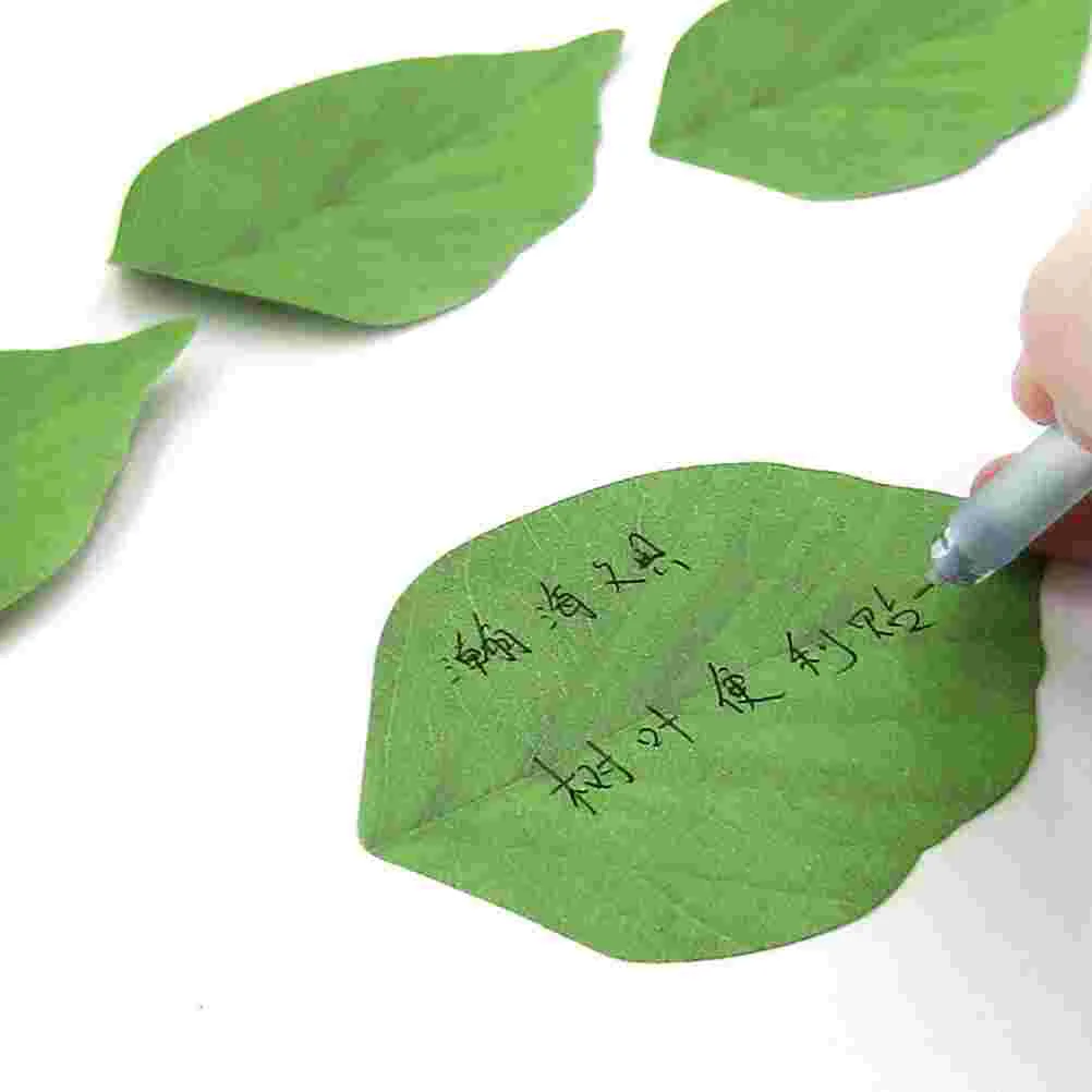 Leaf Shaped Sticky Notes, The Office Stickers, Mini Note, Mensagem Simulação