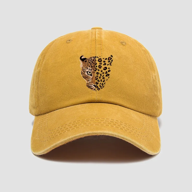 Modische Baseballkappe mit Leopardenmuster - Verstellbares Leopardenmuster-Design, Perfekt für Freizeitausflüge und Sportaktivitäten – Detail 1