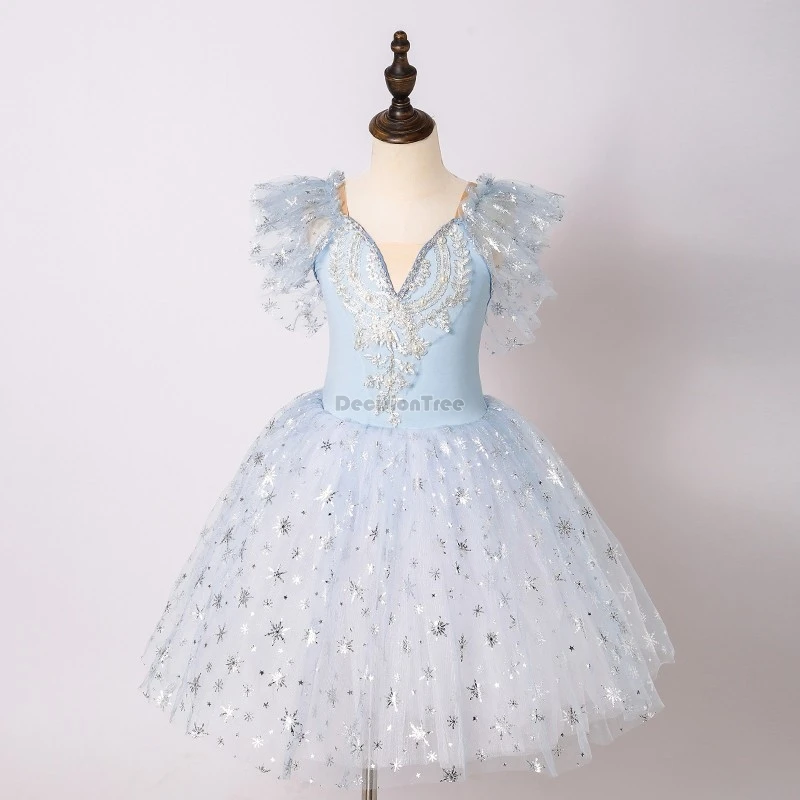 children's ballet dance dress performance costume kids' camisole puffy skirt sequin dance outfit girls' chiffon dance dress