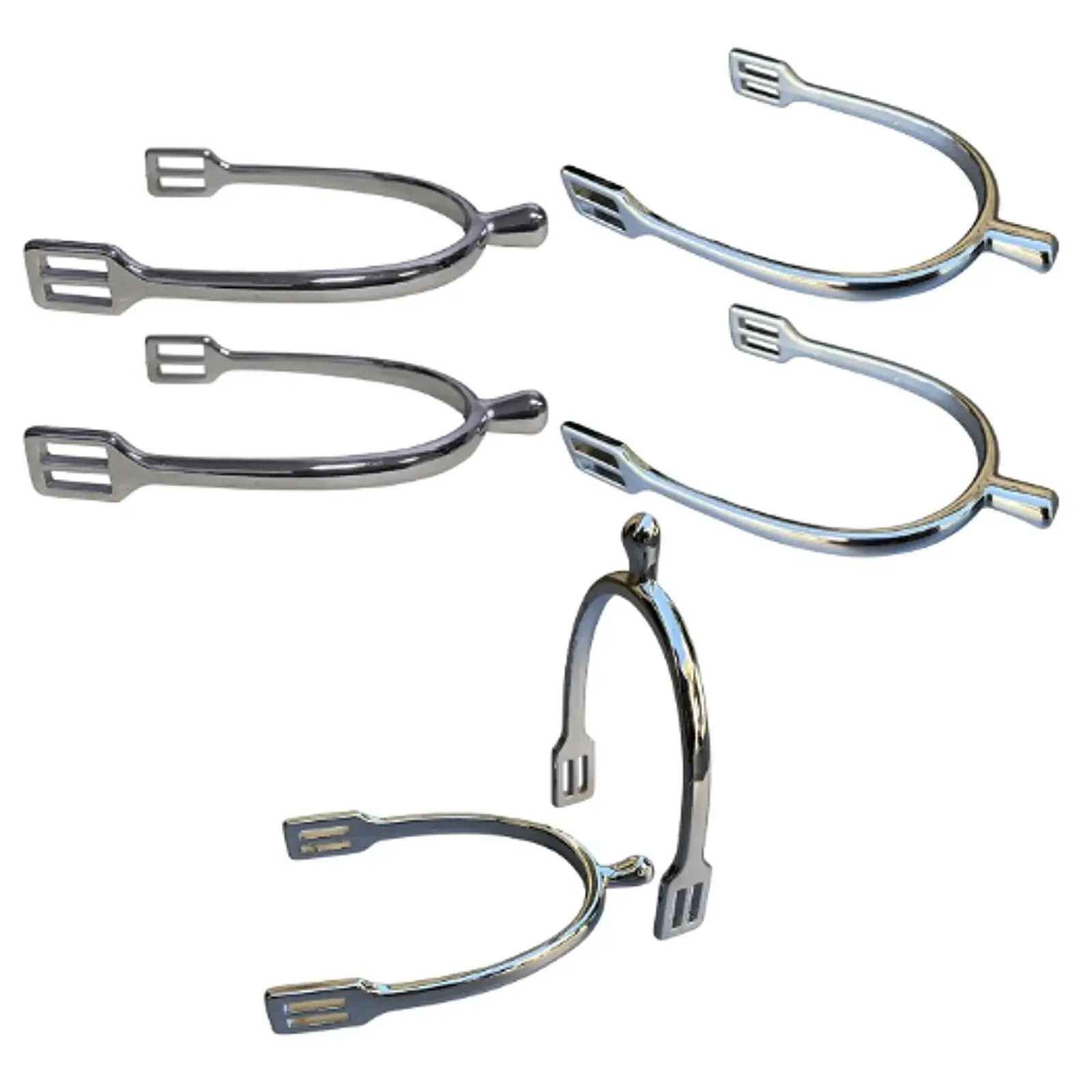 

2 Pieces Horse Riding Spurs Practical Equestrian Gear for Women and Kids