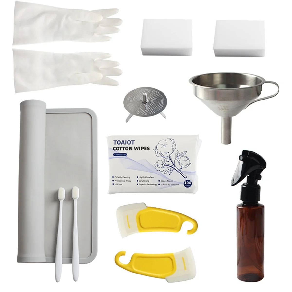 3D Printing Post-Processing Kit, SLA DLP 3D Print Accessories, for Removing, Cleaning, Finishing Tool