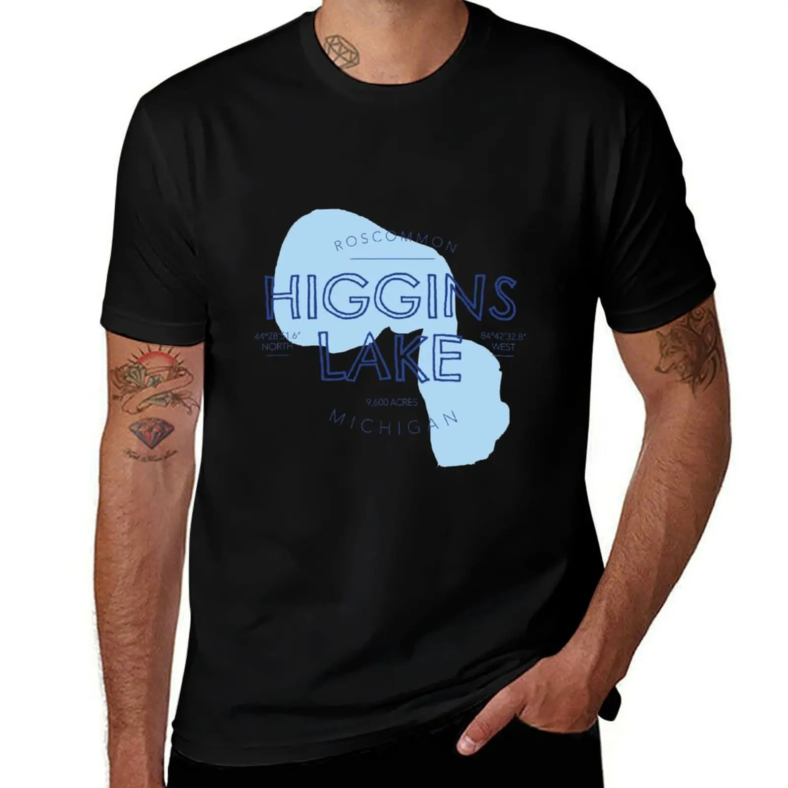 Higgins Lake Michigan T-Shirt t shirt man designer T-Shirt